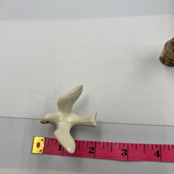 Vintage Bone China Seagull Bird White Japan Free Standing Figurine Trinket Beach - Picture 4 of 6